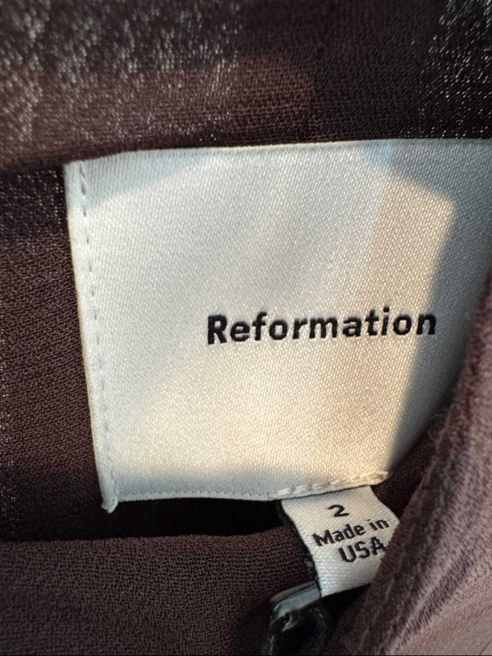 Reformation Maven Midi Dress 2 NWT $278 Mole - Picture 5 of 10